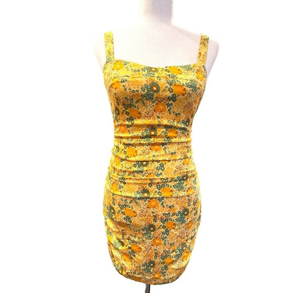 Urban Outfitters Ruched Mini Bodycon Claira Dress size S - Picture 3 of 11